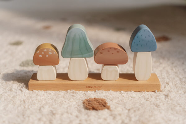 Stacking Puzzle Mushrooms - Forest Friends FSC